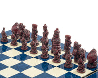 Berkeley Chess Alice in Wonderland Schaakset — Cardinal Blue
