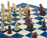 Berkeley Chess Alice in Wonderland Schaakset — Cardinal Blue