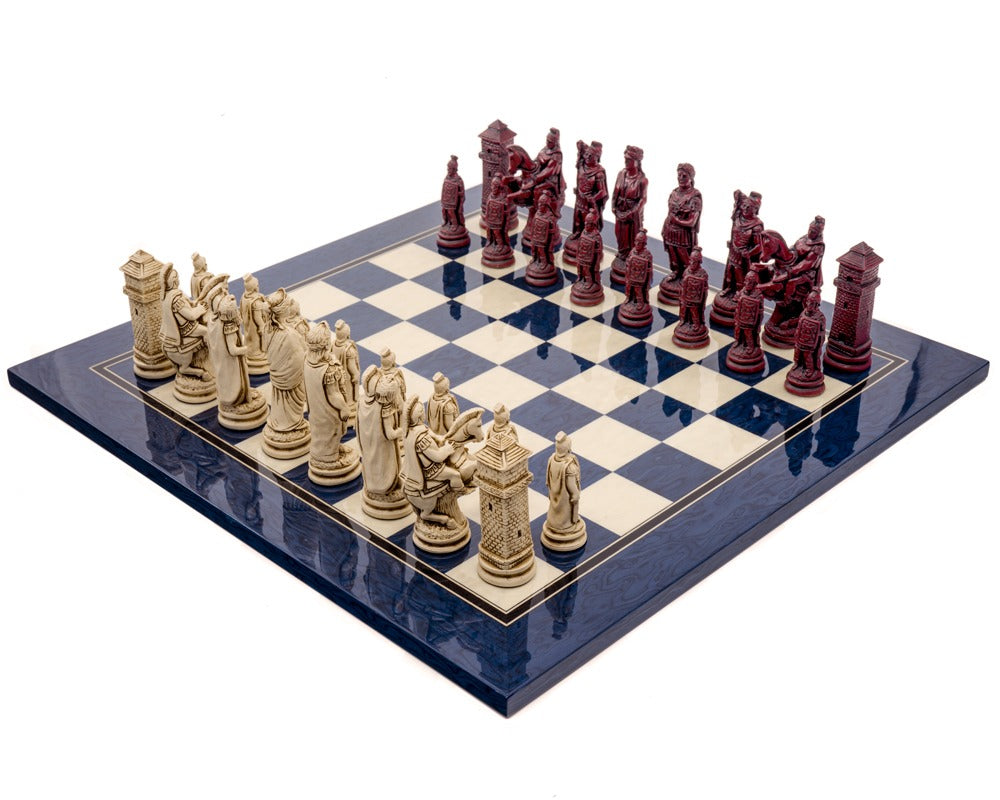 Berkeley Chess Roman Blue Cardinal Schaakset
