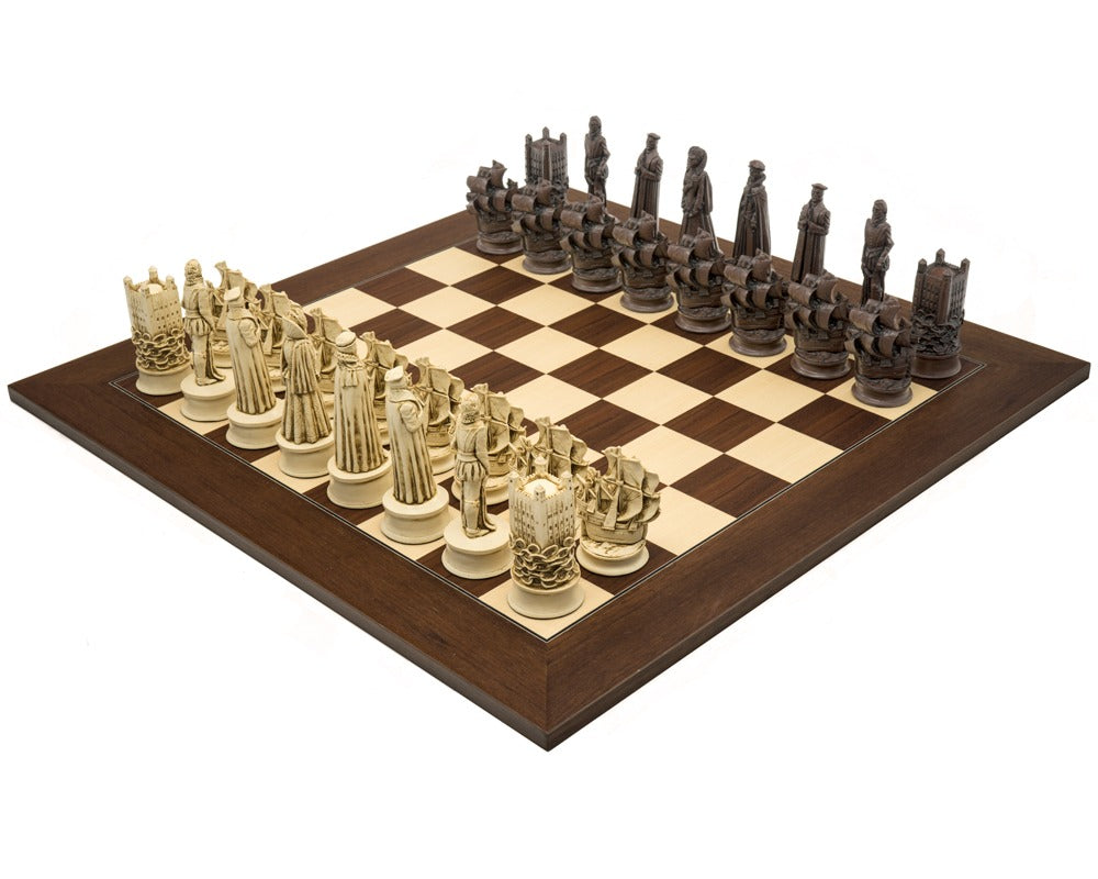 De Berkeley Chess Elizabethan Russet- en Palisander Grand Schaakset
