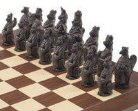 De Berkeley Chess Royal Beasts Russet- en Palisander Grote Schaakset