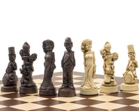 De Berkeley Chess Movie Stars Russet- en Palisander Grand-schaakset