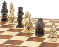 Berkeley Chess Alice in Wonderland Russet & Mahogany Schaakset