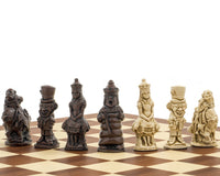 Berkeley Chess Alice in Wonderland Russet & Mahogany Schaakset