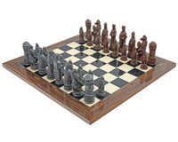 De Berkeley Chess Camelot metaal- en palissander-schaakset