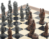 De Berkeley Chess Roman Metal- en Palisander Schaakset