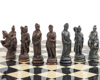 De Berkeley Chess Roman Metal- en Palisander Schaakset