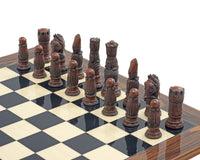 Berkeley Chess Victoriaanse metalen en palisander schaakset