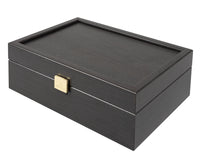 De Art Deco zwarte schaakset