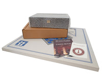 De Art Deco zwarte schaakset