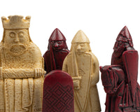 De Isle of Lewis zwarte en rode schaakset