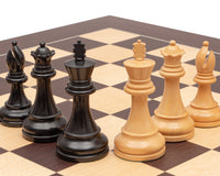 Competition Staunton-schaakset Zwart en Wenge met Opbergkist voor schaakstukken