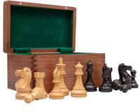 Competition Staunton-schaakset Zwart en Wenge met Opbergkist voor schaakstukken