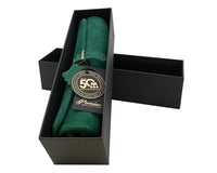 Manopoulos suède oprolbare reis-Backgammon-set - groen